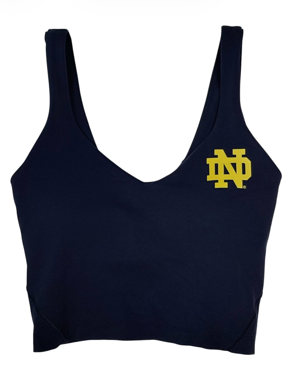 Lululemon Align Tank Top Notre Dame Fighting Irish Sz 2 Navy Nulu Game Day RARE